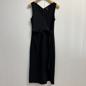 Halogen Womens Classic Corpcore Career‎ Faux Wrap Dress Size S Minimalist Office